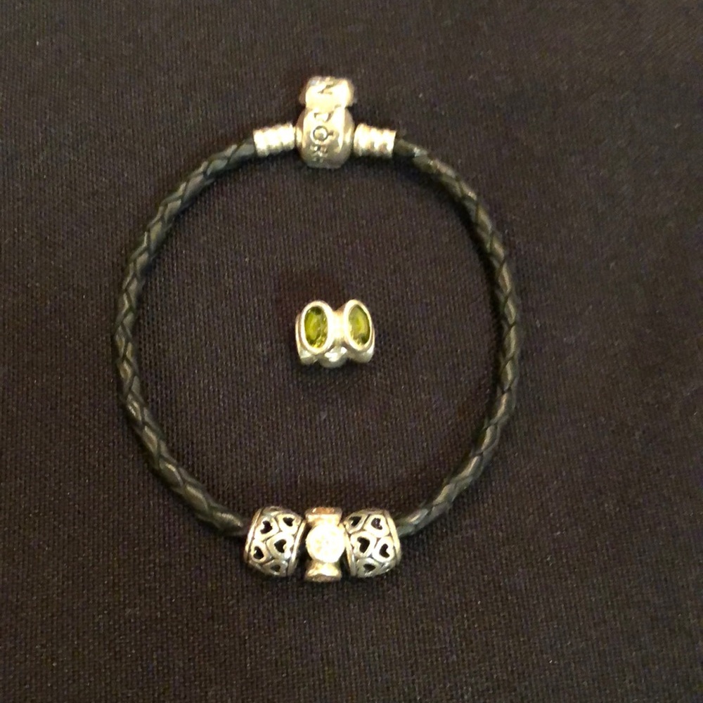 Pandora bracelet and charms bundle